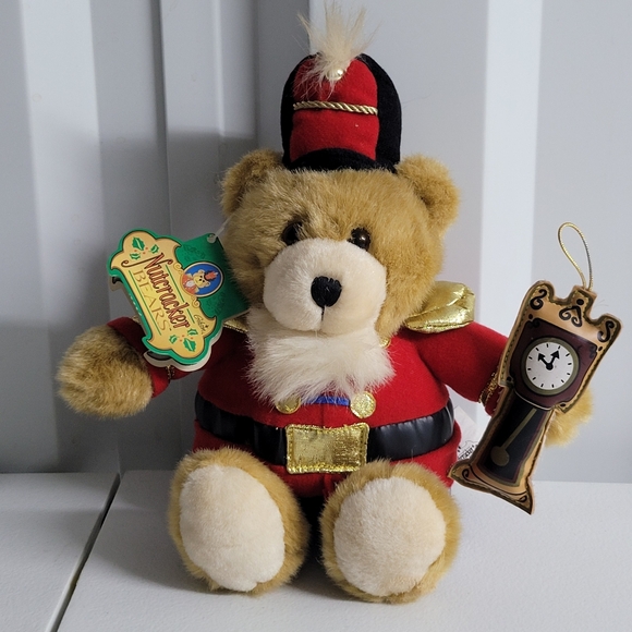 Nutcracker Bear plush by Gibson Greetings vintage NWT Christmas - Picture 1 of 10